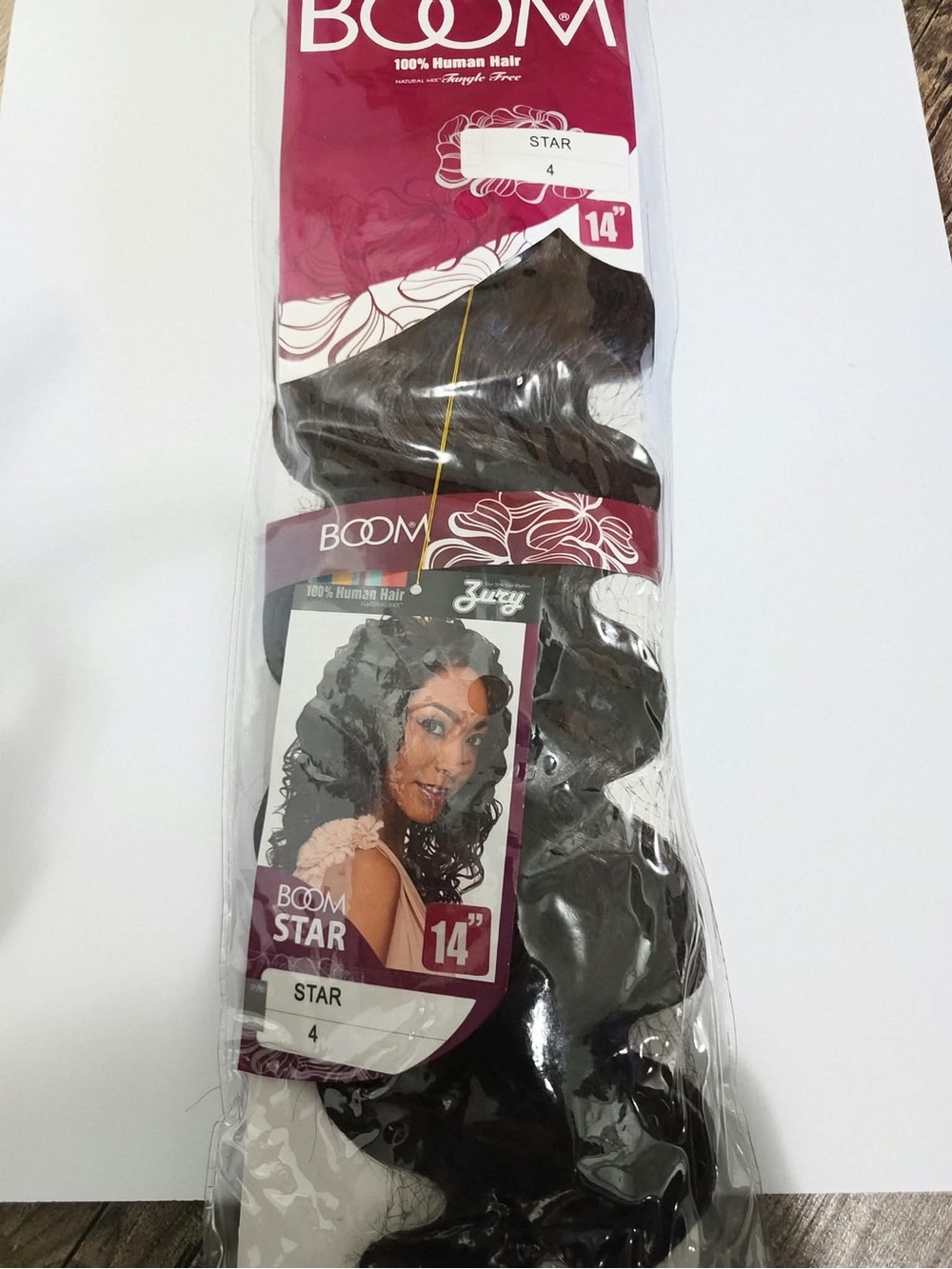 Star 14" Women’s Human Hair Extension - Black (Color 4)
